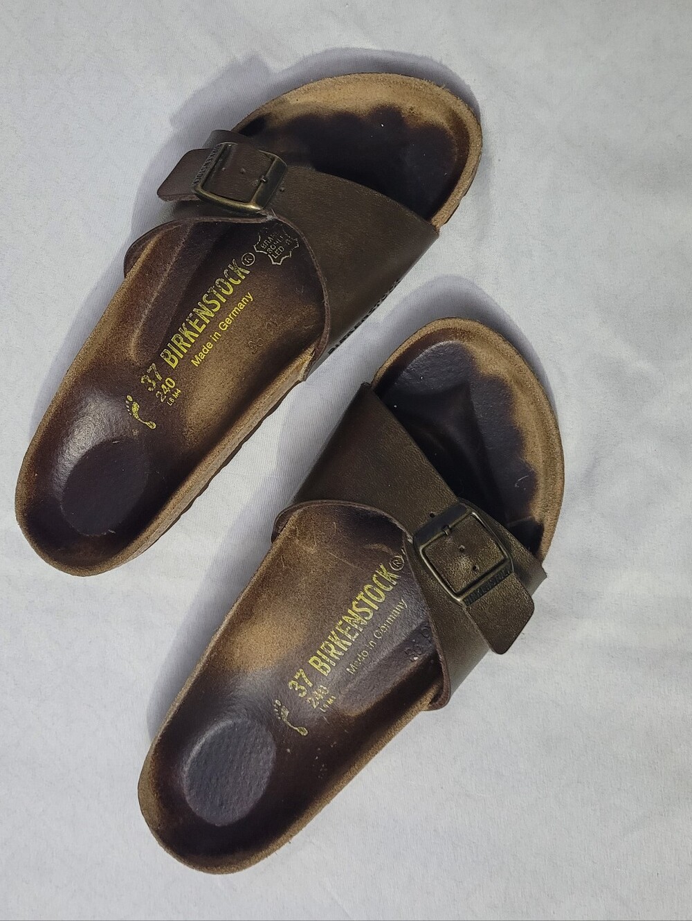 Birkenstock Womans Brown Slip-On Sandals